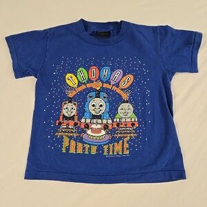 Vintage 1996 Thomas the Tank Engine And Friends Party Time T-Shirt Size 5-6